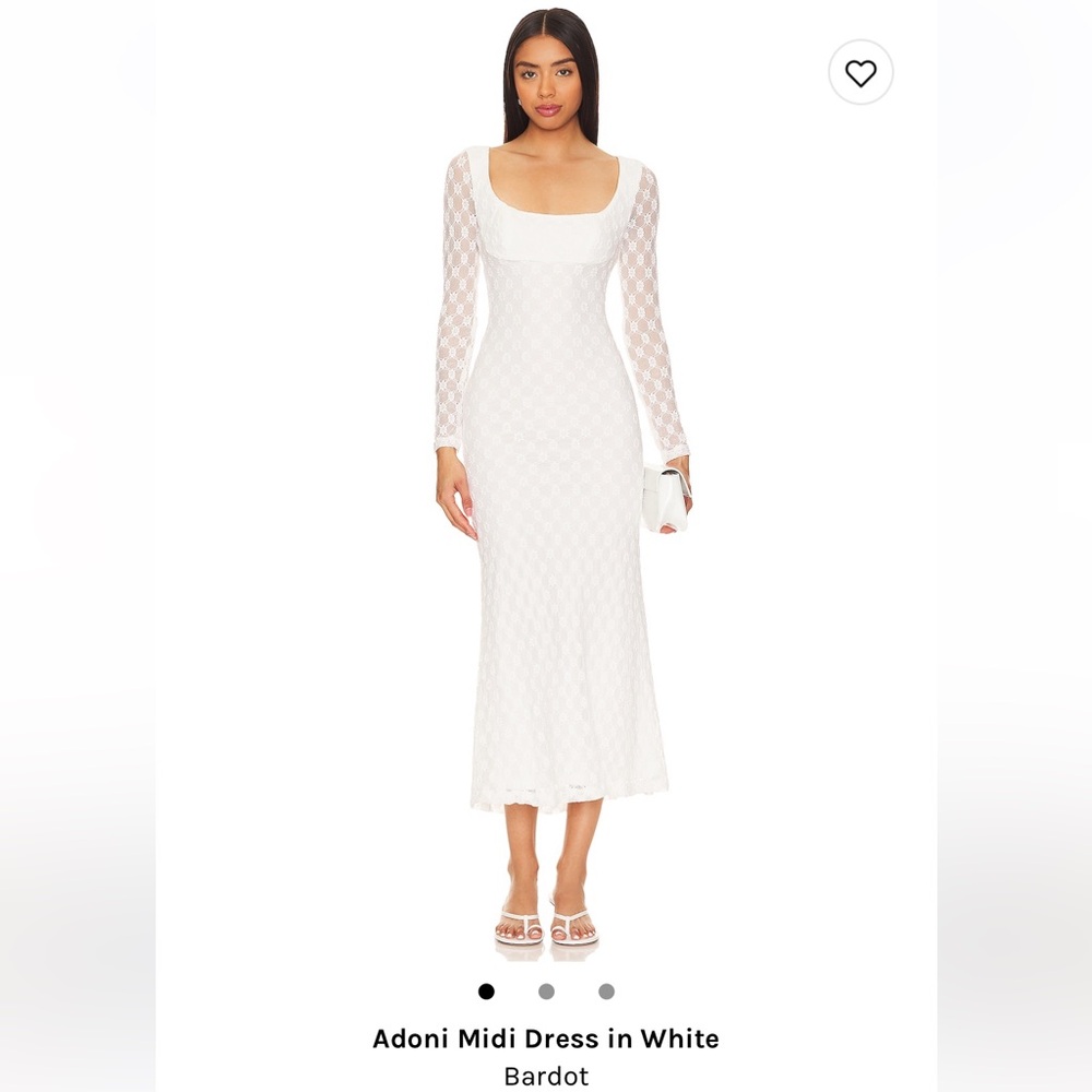 Bardot white dress - size S